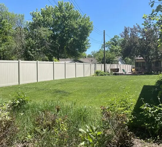 Tan Vinyl Privacy Fencing Mn (3)