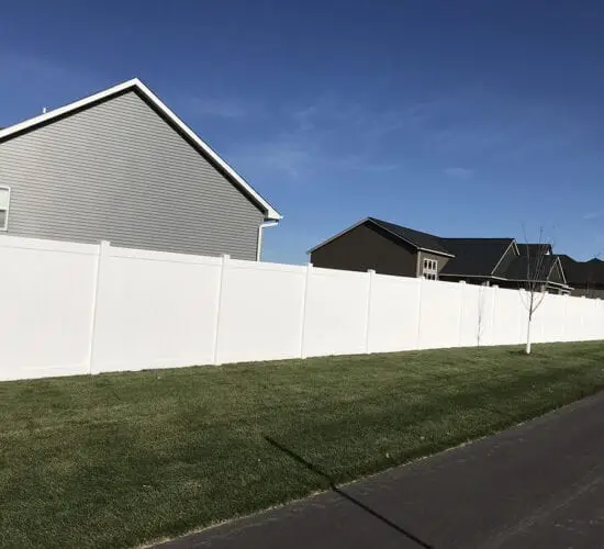 White Vinyl Privacy Fence Mn (2) 13