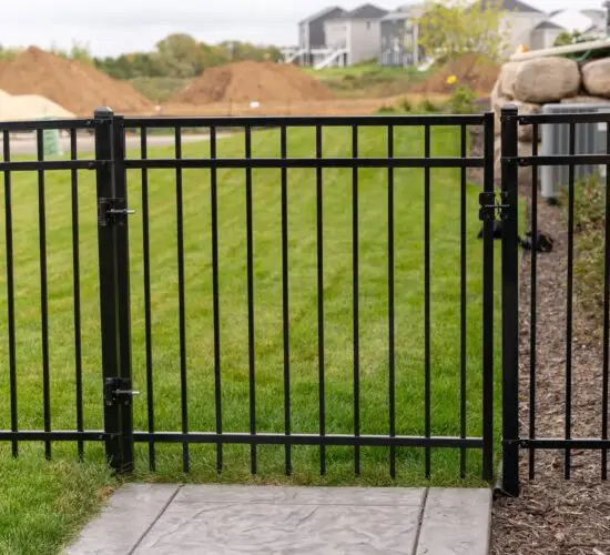 Flat-Top Ornamental Steel Gate
