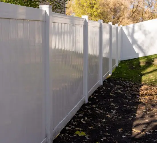 White Vinyl Privacy Fence