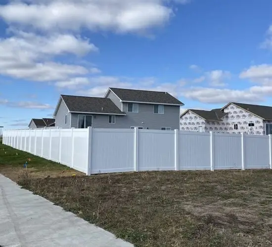 White Vinyl Privacy Fence