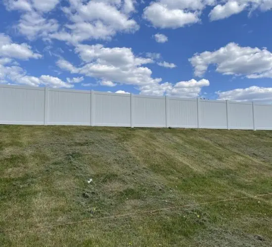 White Vinyl Privacy Fence